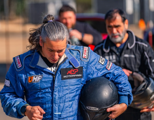Instructor en pista